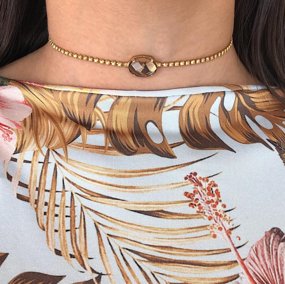 Choker cristais