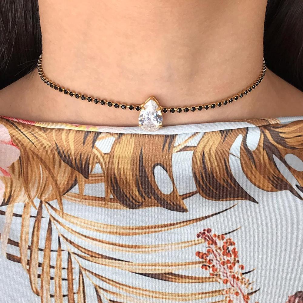 Choker cristais