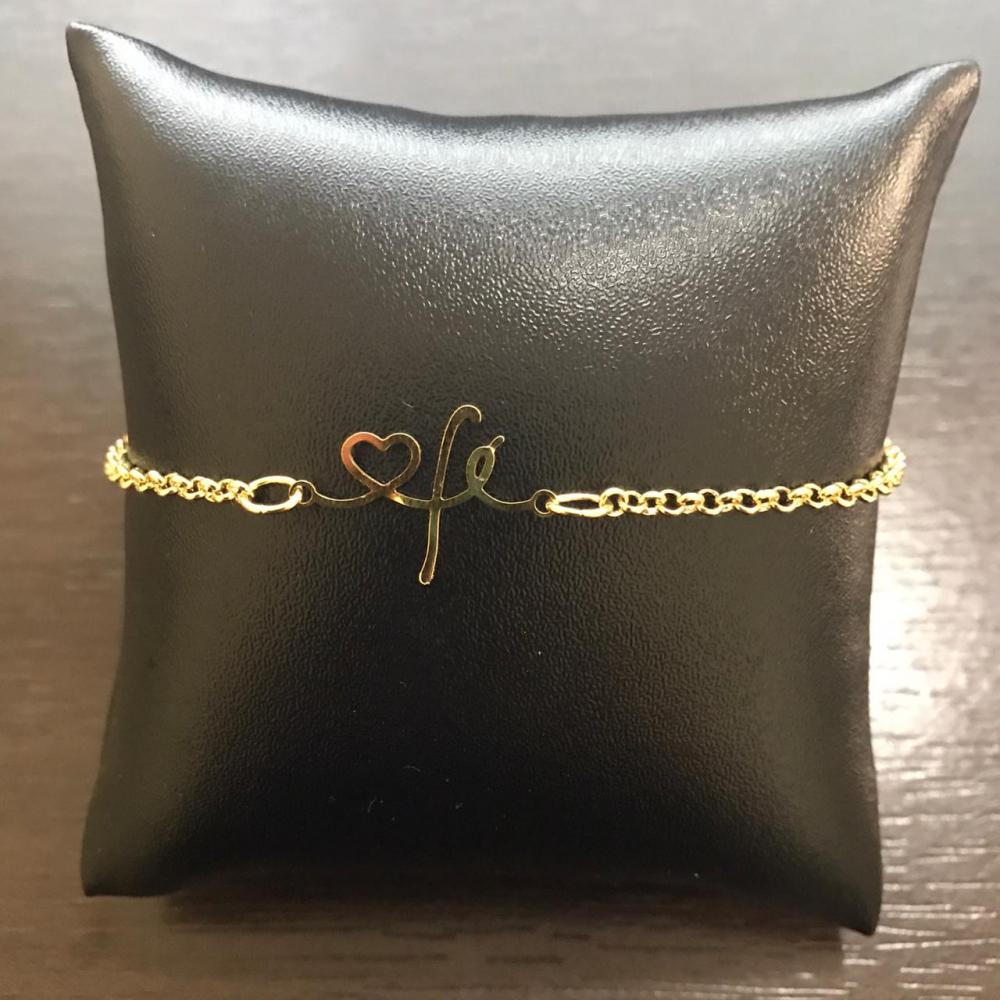 Pulseira minimalista folheada a ouro 18k