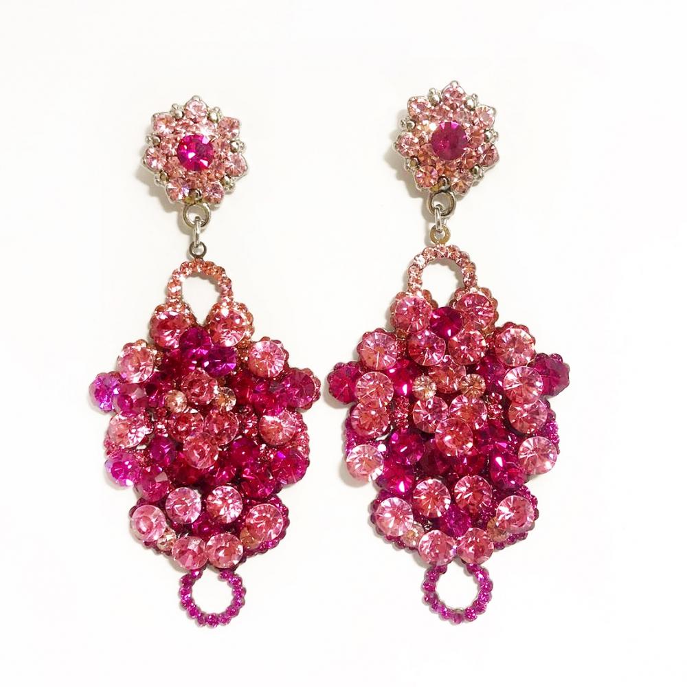 Brinco Prata Rosa