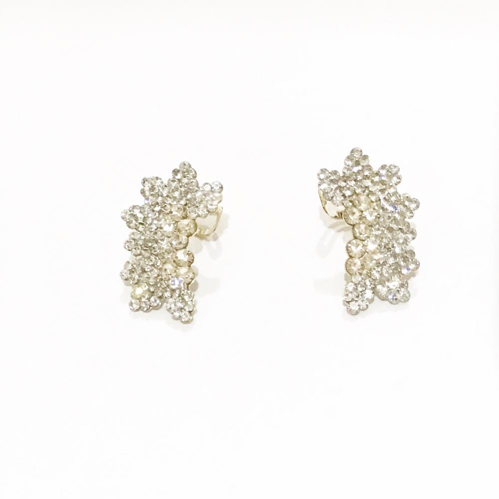 Brinco earcuff com strass Folheado a ouro 18kg