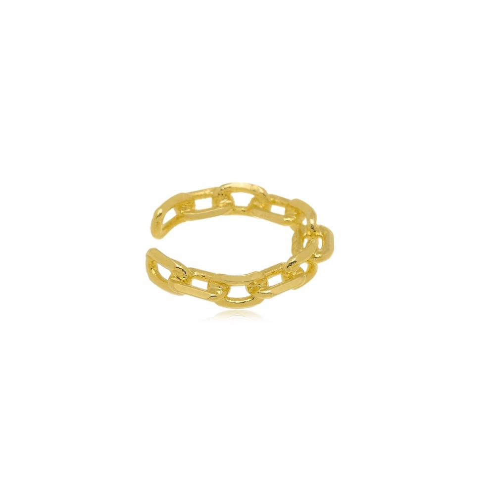 Piercing fake pequeno de elos  folheado a ouro 18k 