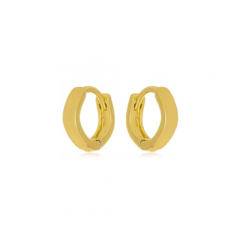 Argola infantil folheada a ouro 18k
