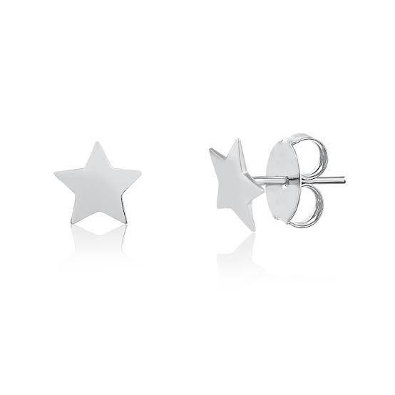 Brinco de estrela de prata 925