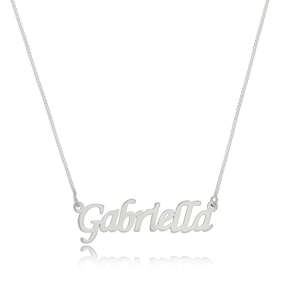 Colar nome comum personalizado na prata 925