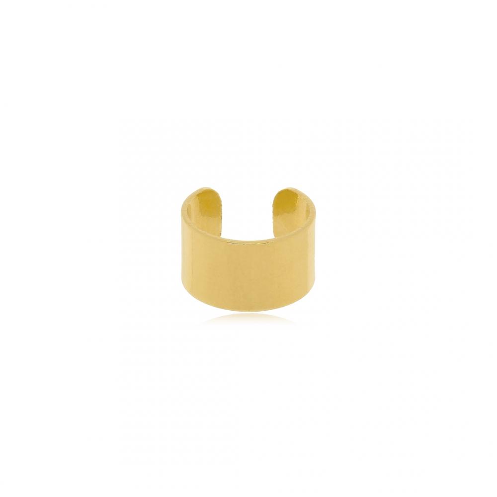 Piercing fake liso banhado a ouro 18k