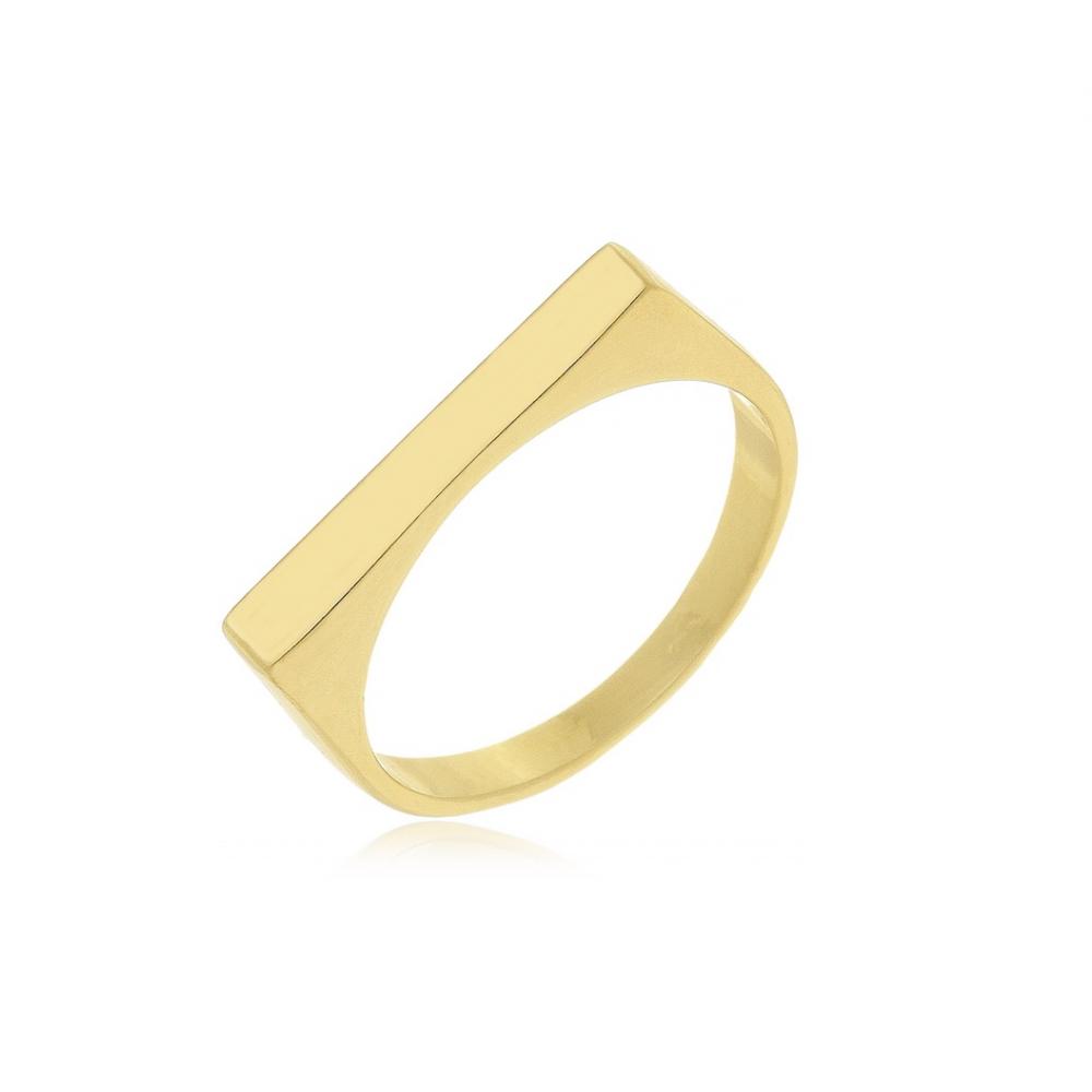 Anel amor de mãe banhado a ouro 18k