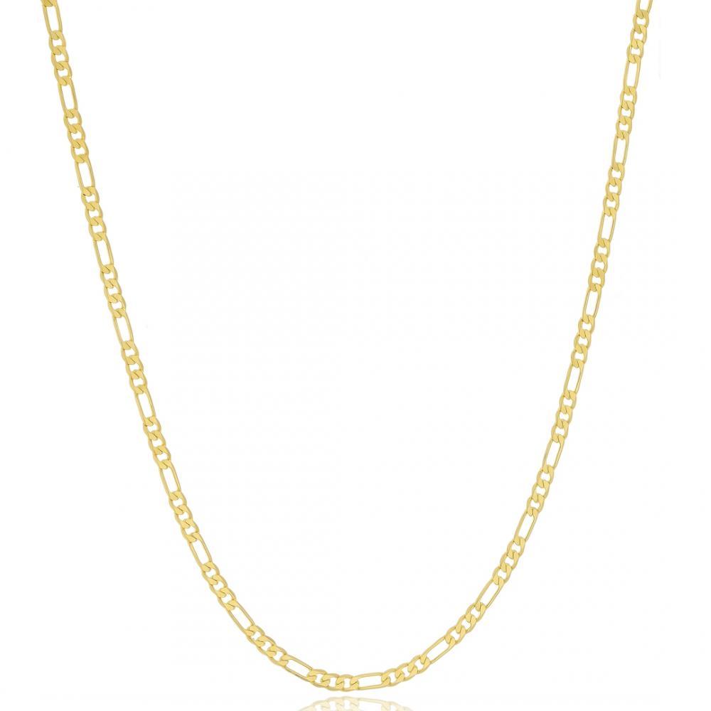 Choker com corrente grumet banhada a ouro 18k 