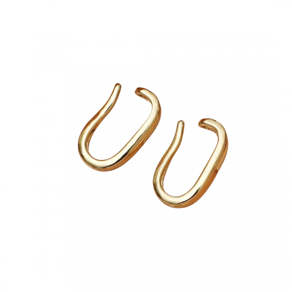 Brinco Zoe fake banhado a ouro 18k