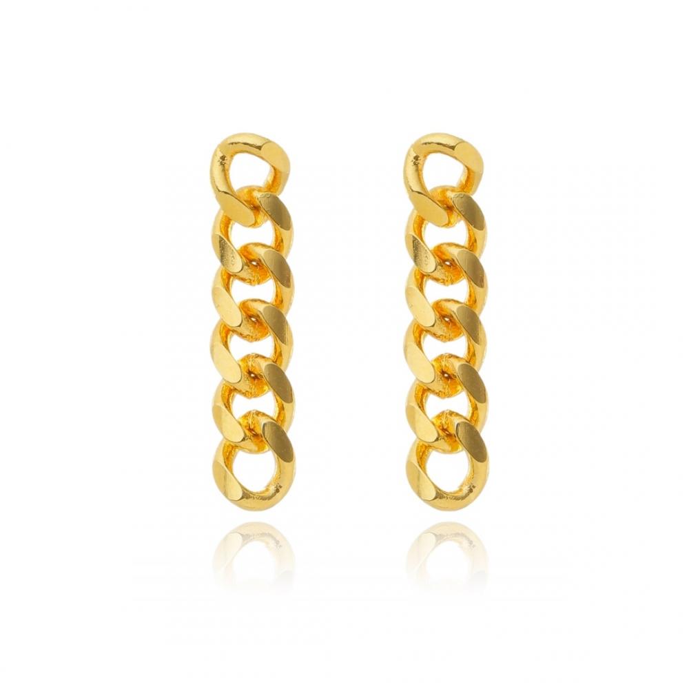 Brinco Matilda banhado a ouro 18k 