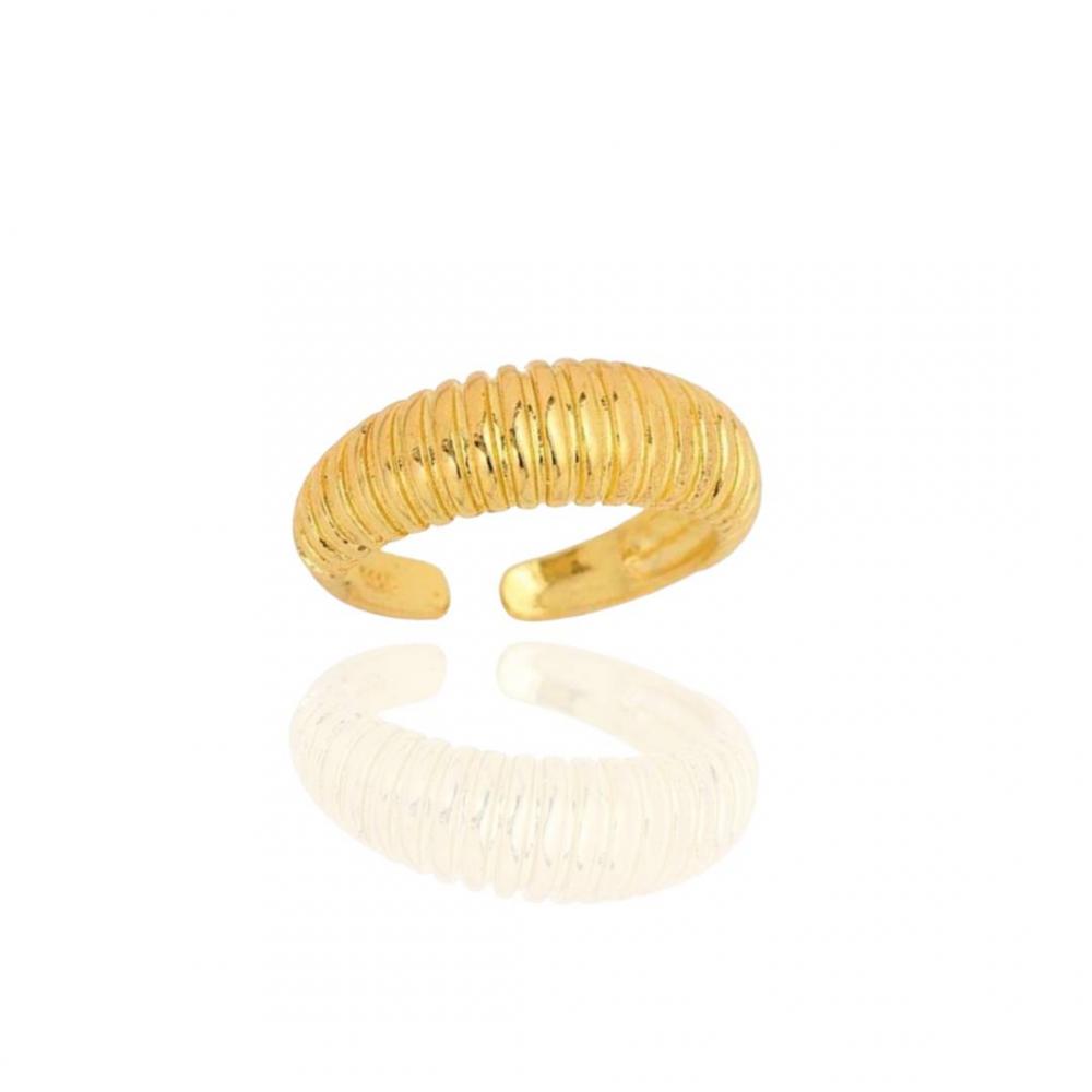 Anel Mel banhado a ouro 18k 