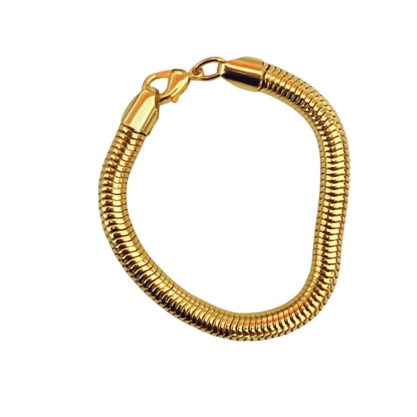 Pulseira Duda corrente rabo de rato banhada a ouro 18k 