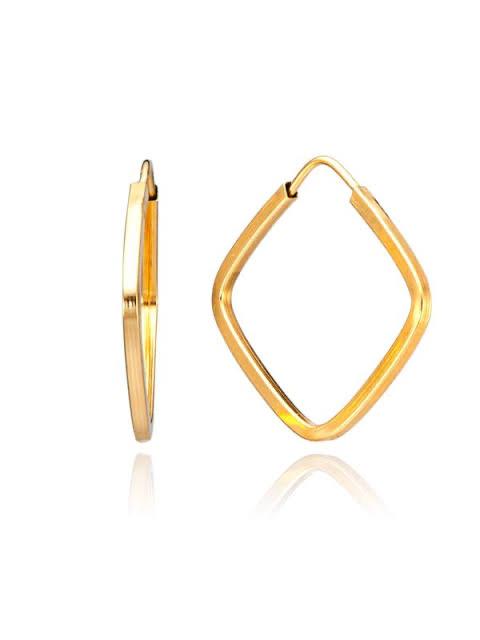 Brinco Morgana argola de fio banhado a ouro 18k