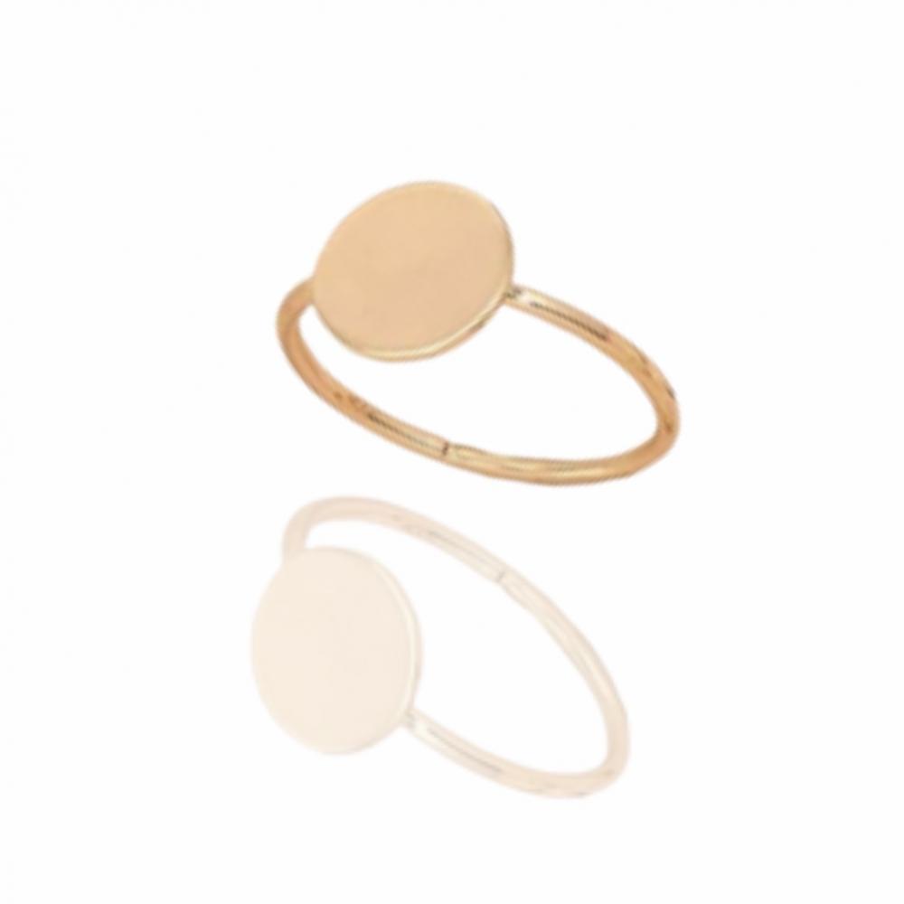 Anel Bianca minimalista banhado a ouro 18k