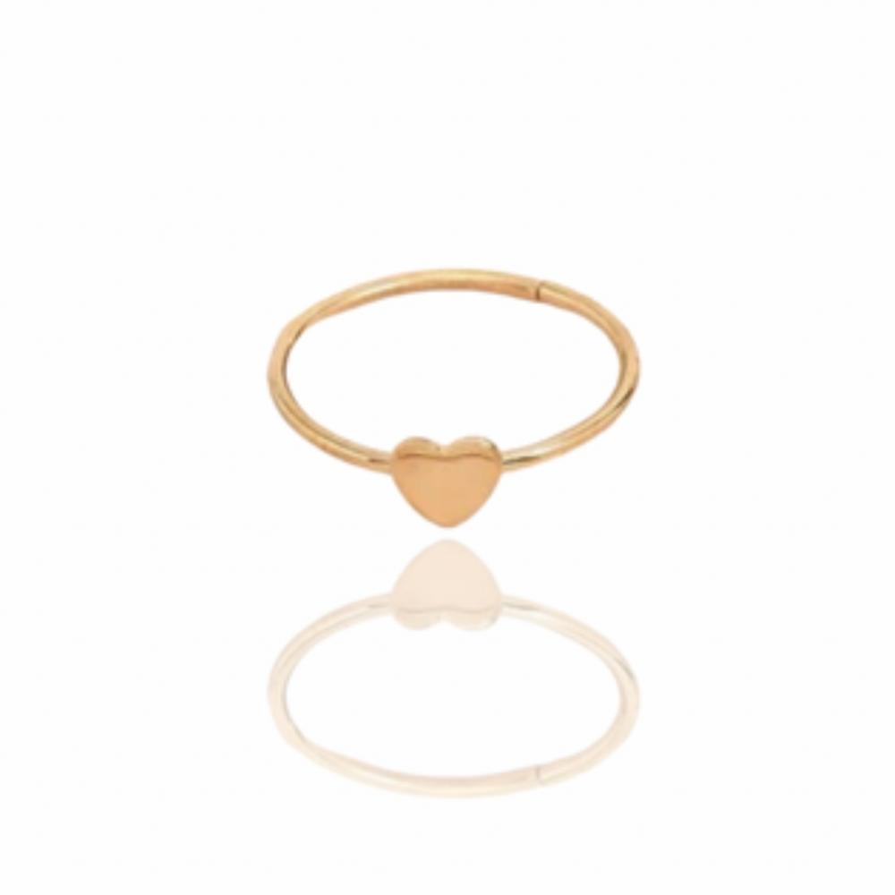 Anel Bruna minimalista banhado a ouro 18k