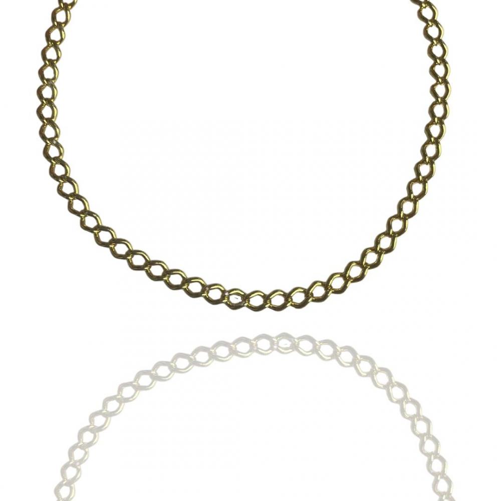 Tornozeleira Sandra banhada a ouro 18k