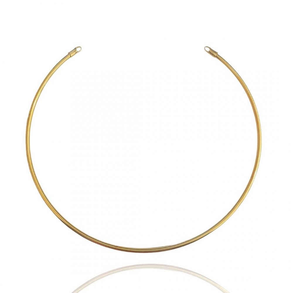 Choker Ada de aro médio banhada a ouro 18k