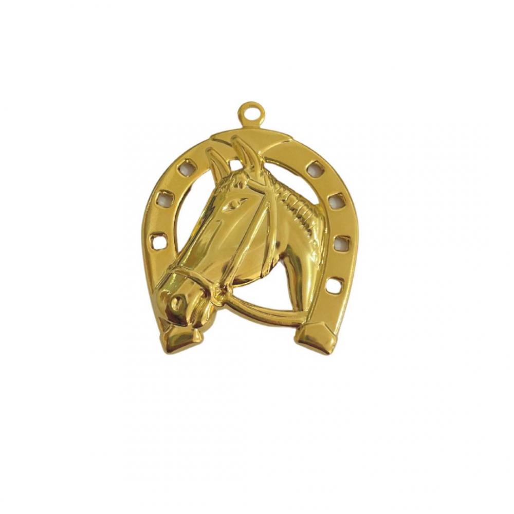 Pingente ferradura banhado a ouro 18k  