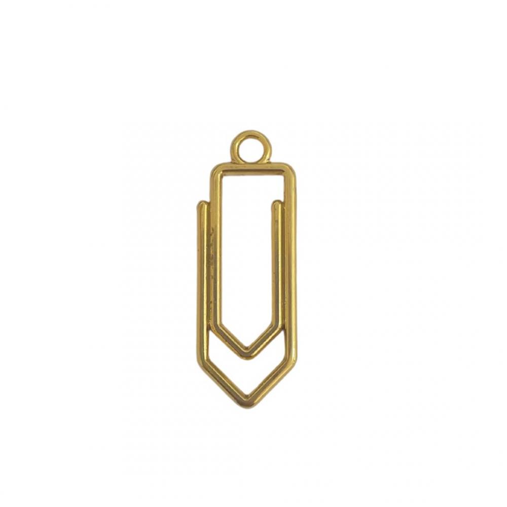 Pingente de Clips banhado a ouro 18k