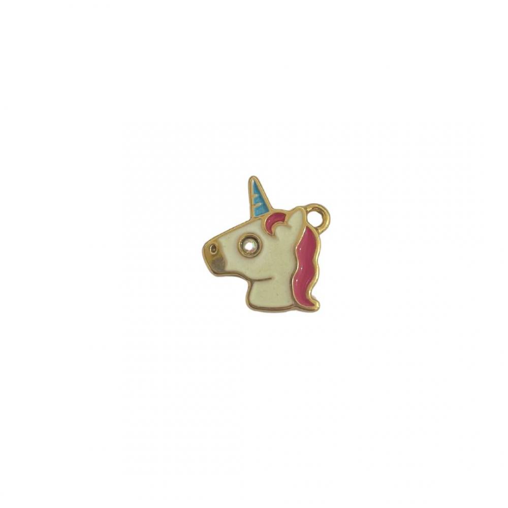 Pingente de unicórnio banhado a ouro 18k