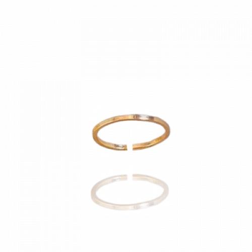 Anel minimalista Bela banhado a ouro 18k