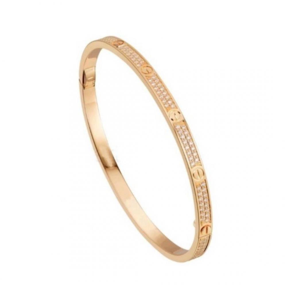 Bracelete Sofi inspiração cravejado banhado a ouro 18k 