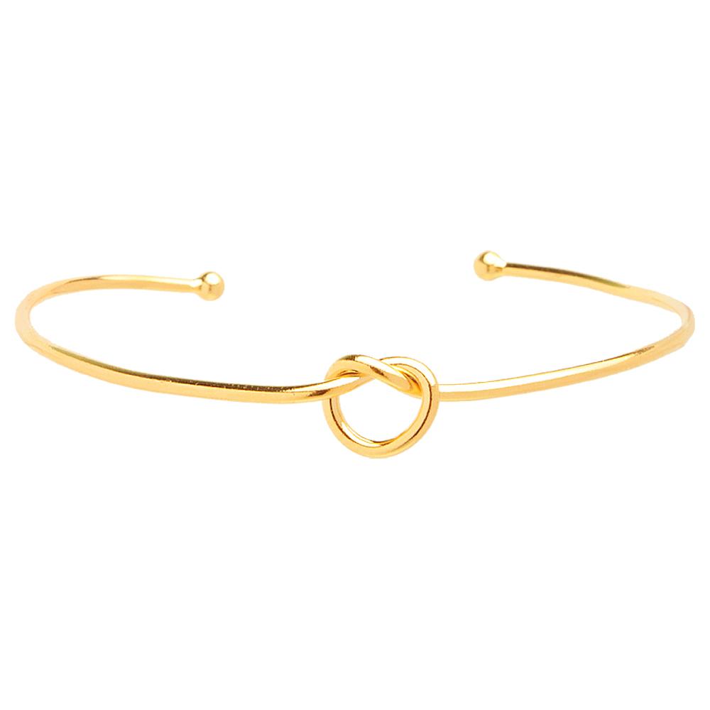 Bracelete Eloisa de nó banhado a ouro 18k 