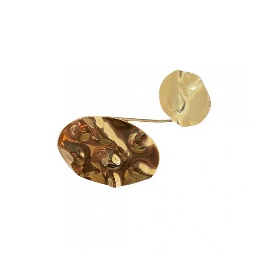Bracelete martelado Daniela banhado a ouro 18k
