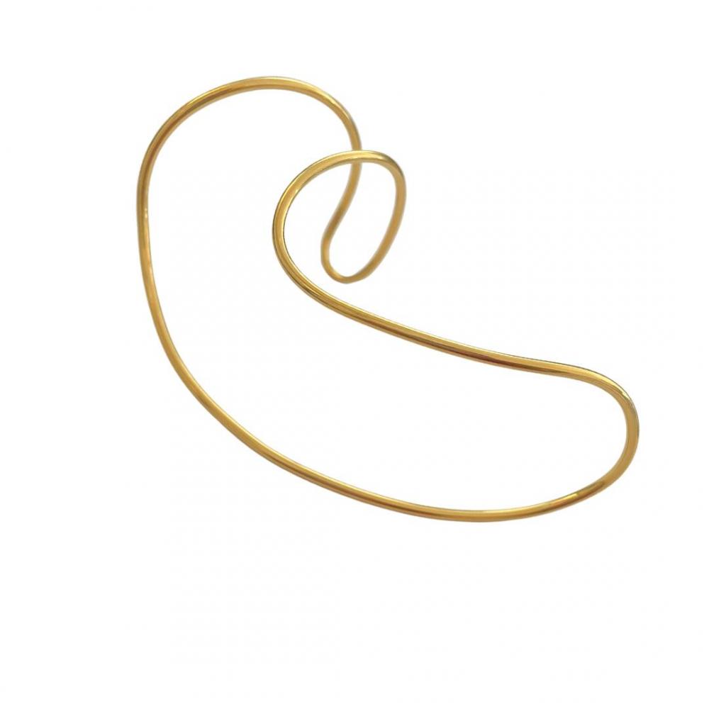 Bracelete de mão atemporal Aline banhado a ouro 18k 