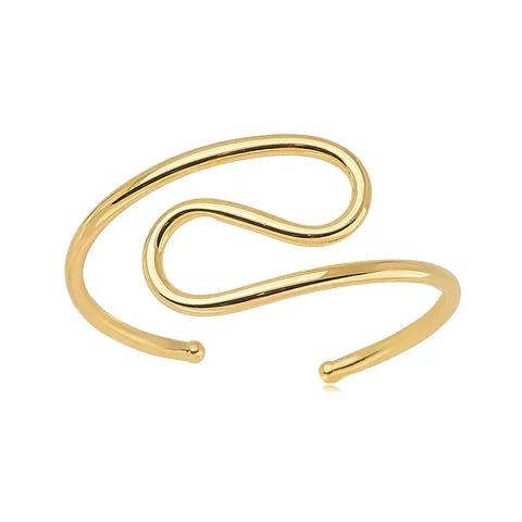Bracelete de braço geométrico Cassandra banhado a ouro 18k 